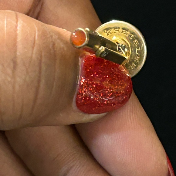 Vintage Elegant Gold and Orange Cufflinks! - Picture 6 of 6